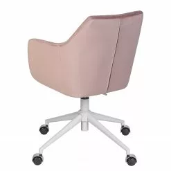 Mørteens Bürodrehstuhl Nicholas IV - Samt / Eisen - Altrosa / Weiß -Buromobel Verkaufe 1000276826 220909 040 DETAILS P000000001000276826