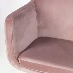 Mørteens Bürodrehstuhl Nicholas IV - Samt / Eisen - Altrosa / Weiß -Buromobel Verkaufe 1000276826 220909 060 DETAILS P000000001000276826