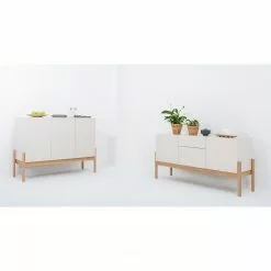 Studio Copenhagen Highboard Cooby - Muschelweiß / Eiche Hell -Buromobel Verkaufe 1000276945 211015 083004000024 MOOD DETAILS P000000001000276945 mood