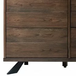 Red Living Sideboard Berck - Echtholzfurnier / Metall - Raucheiche / Schwarz -Buromobel Verkaufe 1000277640 210706 14081300069 DETAILS P000000001000277640