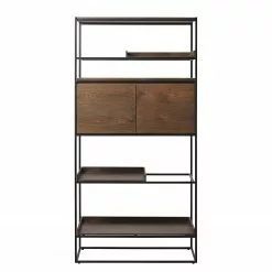 Red Living Regal Ratho - Echtholzfurnier / Metall - Raucheiche / Schwarz