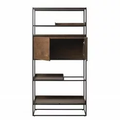 Red Living Regal Ratho - Echtholzfurnier / Metall - Raucheiche / Schwarz -Buromobel Verkaufe 1000277645 210706 14081600106 DETAILS P000000001000277645