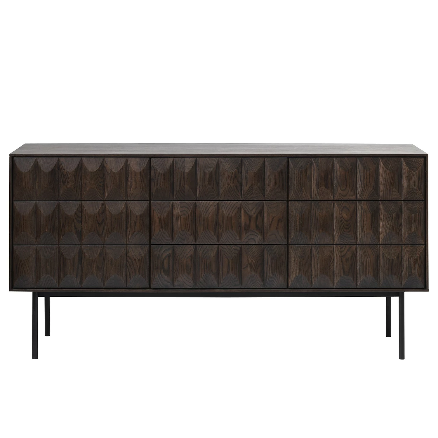 Red Living Sideboard Limes - Eiche massiv / Metall - Eiche Dunkel / Schwarz 7 Red Living Sideboard Limes - Eiche massiv / Metall - Eiche Dunkel / Schwarz – Bild 5