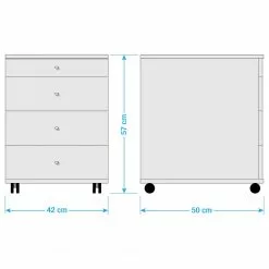 VCM Rollcontainer Lona Mini - Eiche Sonoma Dekor -Buromobel Verkaufe 1000277778 220107 144344000562 SKETCH DETAILS P000000001000277778 sketch