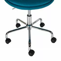 Mørteens Bürodrehstuhl Aledas - Webstoff Cors: Petrol - Chrom glänzend -Buromobel Verkaufe 1000277859 220505 035 DETAILS P000000001000277859