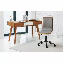 Loftscape Bürodrehstuhl Morez - Mischgewebe / Walnuss Furnier / Eisen - Grau / Walnuss / Schwarz -Buromobel Verkaufe 1000278347 210715 11270800089 MOOD DETAILS P000000001000278347 mood