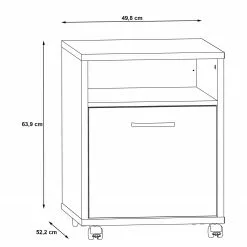 Fredriks Rollcontainer Kendrick - Weiß / Grau -Buromobel Verkaufe 1000280659 210813 08153700029 SKETCH DETAILS P000000001000280659 sketch
