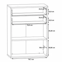 Fredriks Aktenschrank Kendrick V - Weiß / Grau -Buromobel Verkaufe 1000280670 210813 08154100094 SKETCH DETAILS P000000001000280670 sketch