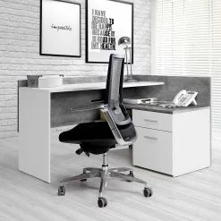 Fredriks Eckschreibtisch Niya - Weiß / Betongrau -Buromobel Verkaufe 1000280675 210813 08154300124 MOOD DETAILS P000000001000280675 mood