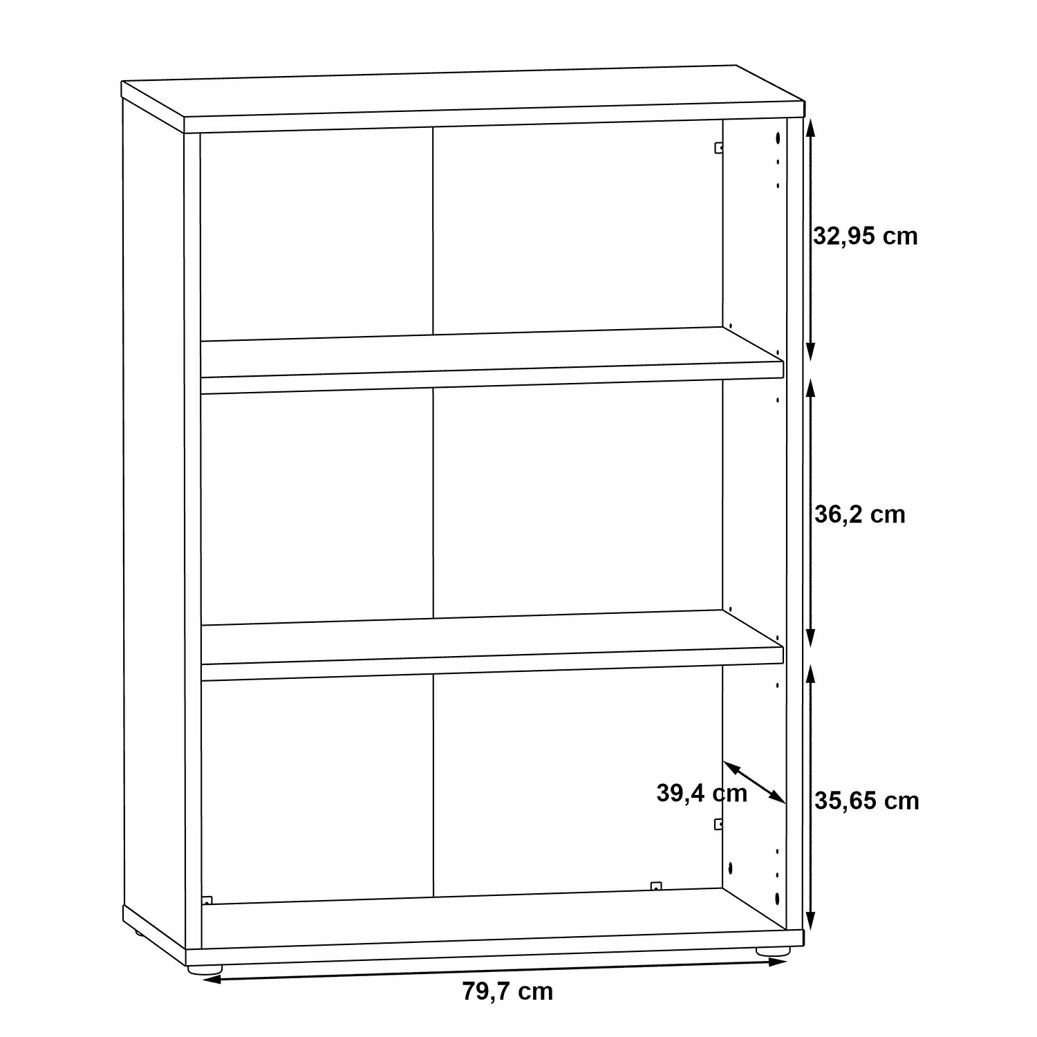Fredriks Aktenschrank Kendrick IV - Weiß / Grau 10 Fredriks Aktenschrank Kendrick IV - Weiß / Grau – Bild 8