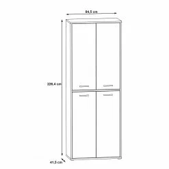 Fredriks Aktenschrank Kendrick VII - Weiß / Grau -Buromobel Verkaufe 1000280684 210813 08154800203 SKETCH DETAILS P000000001000280684 sketch