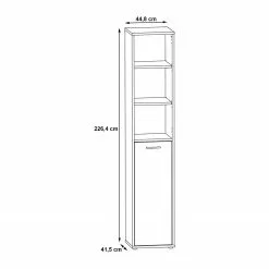 Fredriks Regal Kendrick II - Weiß / Grau -Buromobel Verkaufe 1000280686 210813 08154900223 SKETCH DETAILS P000000001000280686 sketch