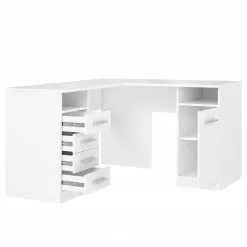 Fredriks Eckschreibtisch Nita - Weiß 17 Fredriks Eckschreibtisch Nita - Weiß -Buromobel Verkaufe 1000280704 210813 08155600341 DETAILS P000000001000280704