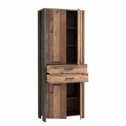 Red Living Aktenschrank Clifford - Altholz Dekor / Dunkelgrau -Buromobel Verkaufe 1000280706 210813 08155700360 DETAILS P000000001000280706