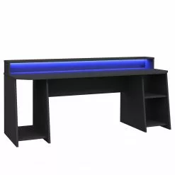 Fredriks Schreibtisch Trent IV - (mit Beleuchtung) Matt Schwarz -Buromobel Verkaufe 1000280710 210813 08155900390 DETAILS P000000001000280710