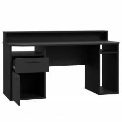 Fredriks Schreibtisch Trent III - Matt Schwarz - Mit Beleuchtung -Buromobel Verkaufe 1000280716 210813 08160100426 DETAILS P000000001000280716