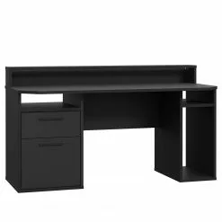 Fredriks Schreibtisch Trent III - Matt Schwarz - Mit Beleuchtung -Buromobel Verkaufe 1000280716 210813 08160100428 DETAILS P000000001000280716