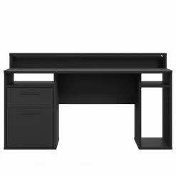 Fredriks Schreibtisch Trent III - Matt Schwarz - Mit Beleuchtung -Buromobel Verkaufe 1000280716 210813 08160100429 DETAILS P000000001000280716