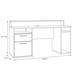 Fredriks Schreibtisch Trent III - Matt Schwarz - Mit Beleuchtung -Buromobel Verkaufe 1000280716 210813 08160100431 SKETCH DETAILS P000000001000280716 sketch