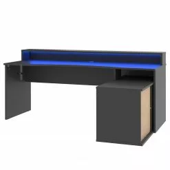 Fredriks Eckschreibtisch Trent - (mit Beleuchtung) Matt Schwarz -Buromobel Verkaufe 1000280718 210813 08160200439 DETAILS P000000001000280718