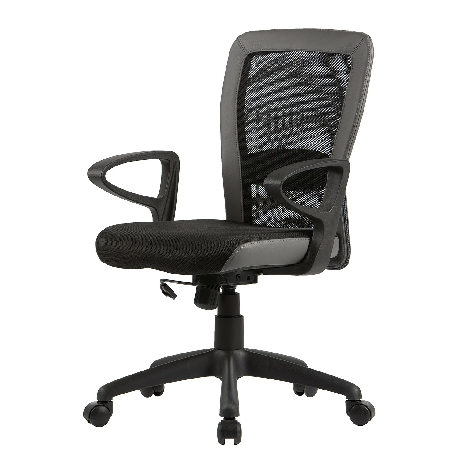 Fredriks Bürodrehstuhl Pialba - Kunstleder & Mesh / Kunststoff - Schwarz / Dunkelgrau 3 Fredriks Bürodrehstuhl Pialba - Kunstleder & Mesh / Kunststoff - Schwarz / Dunkelgrau