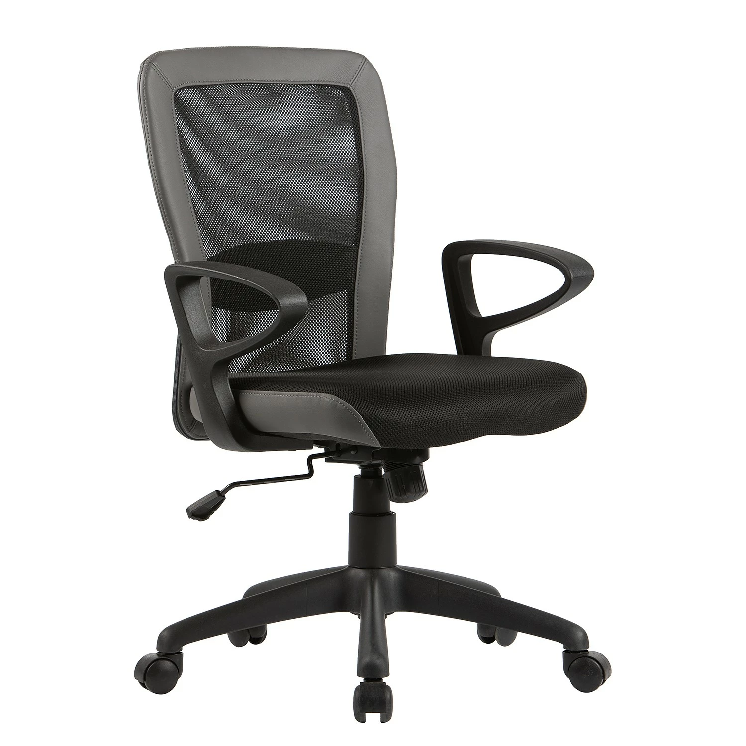 Fredriks Bürodrehstuhl Pialba - Kunstleder & Mesh / Kunststoff - Schwarz / Dunkelgrau 5 Fredriks Bürodrehstuhl Pialba - Kunstleder & Mesh / Kunststoff - Schwarz / Dunkelgrau – Bild 3