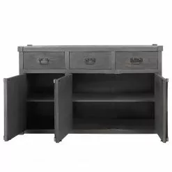 Wolf-Möbel Sideboard Container - Akazie Grau -Buromobel Verkaufe 1000281790 220616 032 DETAILS P000000001000281790