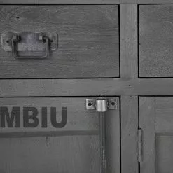 Wolf-Möbel Sideboard Container - Akazie Grau -Buromobel Verkaufe 1000281790 220616 036 DETAILS P000000001000281790