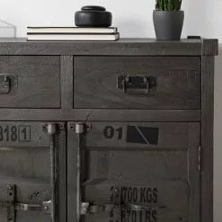 Wolf-Möbel Sideboard Container - Akazie Grau -Buromobel Verkaufe 1000281790 220621 021 MOOD DETAILS P000000001000281790 mood