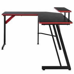 Fredriks Gaming Tisch Embress - Carbon Dekor / Schwarz / Rot -Buromobel Verkaufe 1000283345 220609 035 DETAILS P000000001000283345