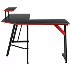 Fredriks Gaming Tisch Embress - Carbon Dekor / Schwarz / Rot -Buromobel Verkaufe 1000283345 220609 045 DETAILS P000000001000283345