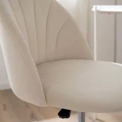 Velvet Studio Bürostuhl Emely - Creme -Buromobel Verkaufe 1000283355 220824 030 DETAILS P000000001000283355