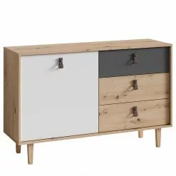 Fredriks Sideboard Bowood I - Eiche Artisan Dekor / Weiß