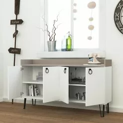Loftscape Sideboard Dalma - Weiß / Creme -Buromobel Verkaufe 1000284340 210809 06083200074 MOOD DETAILS P000000001000284340 mood