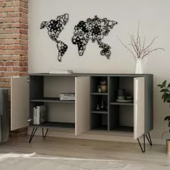 Loftscape Sideboard Caceres - Metall - Mocha / Grau 8 Loftscape Sideboard Caceres - Metall - Mocha / Grau -Buromobel Verkaufe 1000284344 210809 06083400098 MOOD DETAILS P000000001000284344 mood