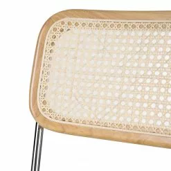 Mørteens Bürostuhl Ramon - Rattan / Buche massiv / Stahl - Beige / Buche / Chrom -Buromobel Verkaufe 1000285156 220524 050 DETAILS P000000001000285156