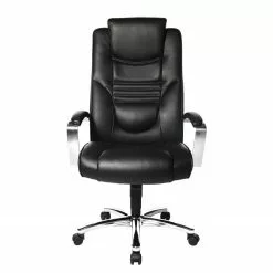 Topstar Chefsessel Soft Lux - Kunstleder / Stahl - Schwarz / Chrom -Buromobel Verkaufe 1000285190 210907 15264700004 DETAILS P000000001000285190