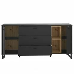 Loftscape Sideboard Mazzo - Schwarz / Eiche Artisan Dekor -Buromobel Verkaufe 1000285799 210819 12212500045 DETAILS P000000001000285799