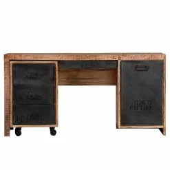 Red Living Büroset Washington (2-teilig) - Mango massiv / Eisen - Mango / Anthrazit -Buromobel Verkaufe 1000287287 210826 08385200007 DETAILS P000000001000287287