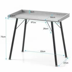 FLHF Schreibtisch Fey - Eiche Dekor / Schwarz -Buromobel Verkaufe 1000289009 210902 09120300226 SKETCH DETAILS P000000001000289009 sketch