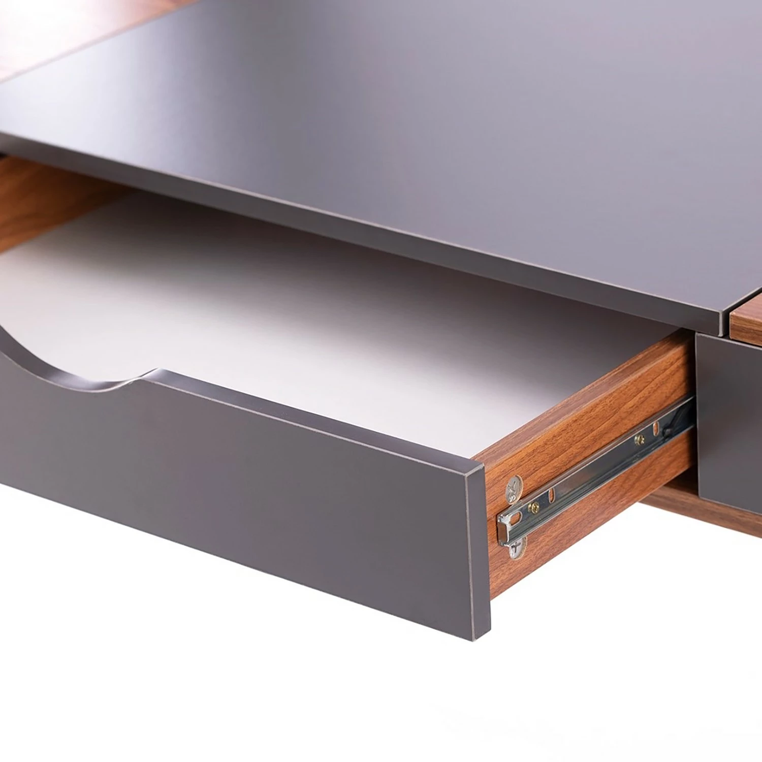 FLHF Schreibtisch Aryn - Anthrazit / Walnuss 9 FLHF Schreibtisch Aryn - Anthrazit / Walnuss – Bild 7