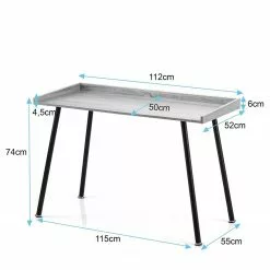 FLHF Schreibtisch Issa - Eiche Dekor / Schwarz -Buromobel Verkaufe 1000289015 210914 13503000022 SKETCH DETAILS P000000001000289015 sketch