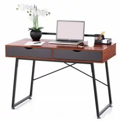 FLHF Schreibtisch Olm - Walnuss Dekor -Buromobel Verkaufe 1000289025 210902 09120700326 DETAILS P000000001000289025