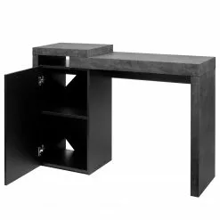 Temahome Schreibtisch Detroit - Wabenplatte - Beton Dekor / Schwarz -Buromobel Verkaufe 1000289237 210902 12454700004 DETAILS P000000001000289237