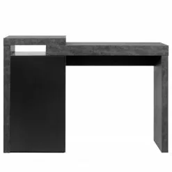 Temahome Schreibtisch Detroit - Wabenplatte - Beton Dekor / Schwarz -Buromobel Verkaufe 1000289237 210902 12454800006 DETAILS P000000001000289237