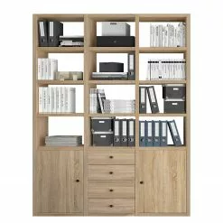 Fredriks Aktenregal-Kombination Emporio V - Eiche Sonoma Dekor