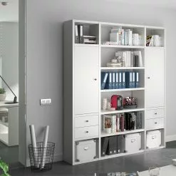 Fredriks Aktenregal-Kombination Emporio VI - Hochglanz Weiß -Buromobel Verkaufe 1000289373 211012 15420900066 MOOD DETAILS P000000001000289373 mood