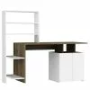 Fredriks Schreibtisch-Kombination Milli - Walnuss Dekor / Weiß -Buromobel Verkaufe 1000289488 210908 14360600013 IMAGE P000000001000289488