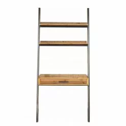 Ars manufacti Wandschreibtisch Tamati - Pinie massiv / Edelstahl - Pinie / Schwarz -Buromobel Verkaufe 1000291189 220610 035 DETAILS P000000001000291189