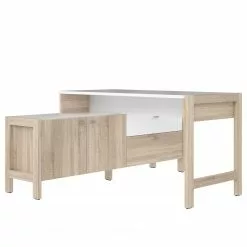 Fredriks Büroset Holvik (3-teilig) - Eiche Sonoma Dekor / Weiß -Buromobel Verkaufe 1000292005 211006 14100600162 DETAILS P000000001000292005